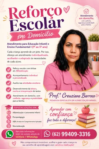 Professora Particular e Reforço Escolar, Acompanhamento Pedagógico Personalizado