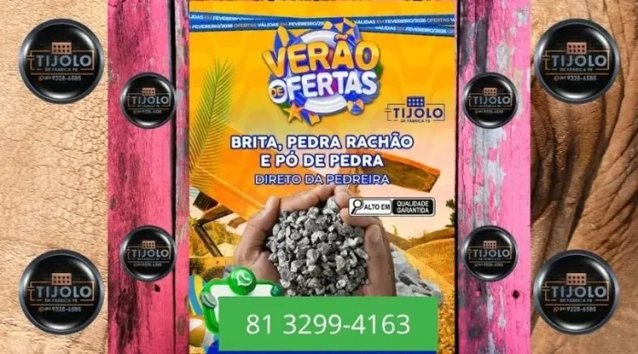 brita 12 mt direto da pedreira 