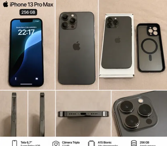 iPhone 13 Pro Max 256GB - Muito Conservado