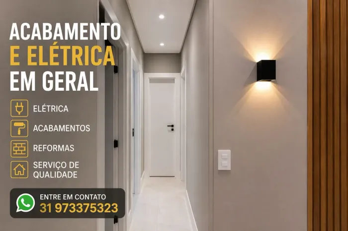 Acabamento e elétrica em geral 