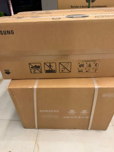 AR CONDICIONADO 12.000 BTUS SAMSUNG WINDFREE SEM VENTO INVERT LACRADO NOVO 