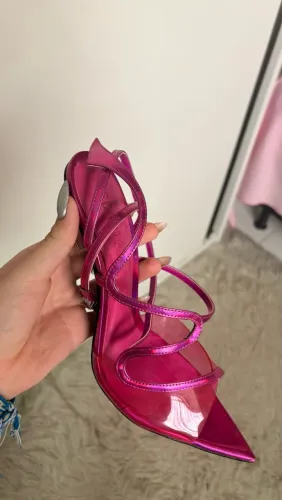 Sandália Rosa Schutz Zya Couro