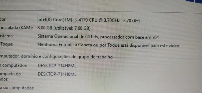 CPU i3 4170 + 8GB