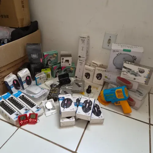 Lote 36 Itens Eletronicos NOVOS - Mouse Gamer, Fone TWS, Smartwatch e Mais