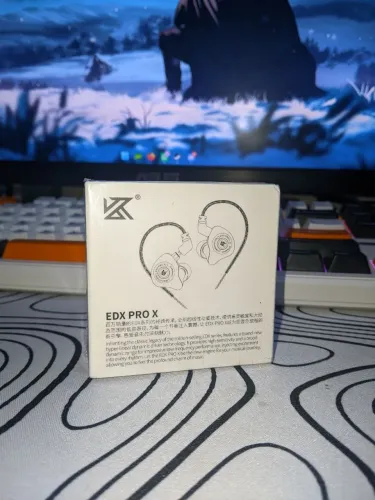 Fone KZ EDX Pro X Original Preto com Microfone | In-Ear Gamer e Música | Lacrado