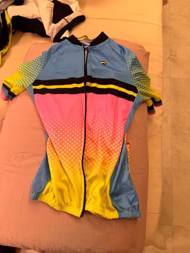 Camisa de ciclismo feminina 