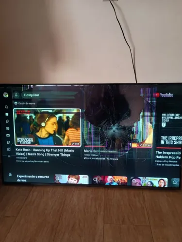 TV 55 polegadas LG retirar peça