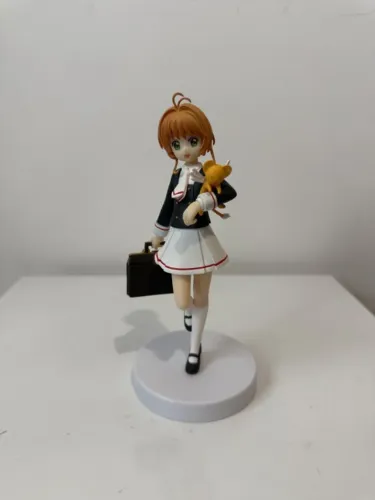Action Figure Sakura Card Captor uniforme escolar com Kero (BANPRESTO ORIGINAL)