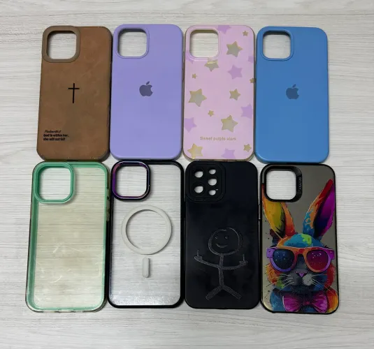 Kit 8 capinhas iphone 12 pro max