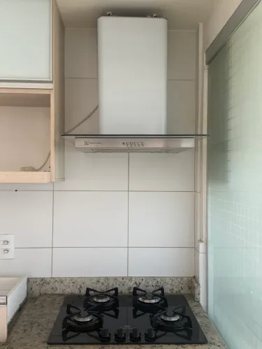 Fogão cooktop e coifa