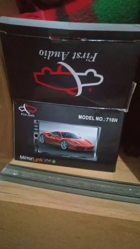 Multimídia para carro bluetooth e GPS tela moldura