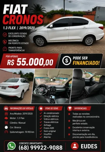 Fiat Cronos 1.3 8V Flex 2020