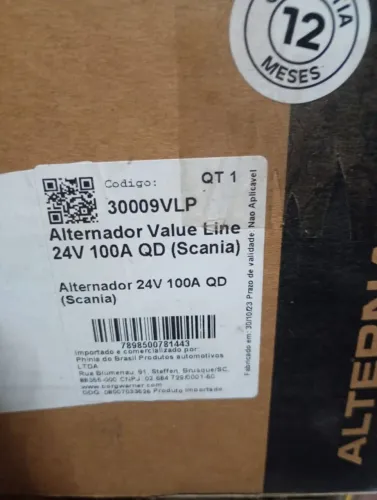 Alternador Scania original 