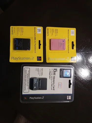 Lote memory card lacrados para ps2