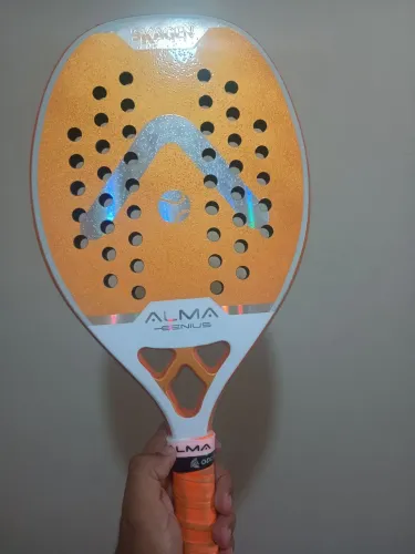 Raquete de Beach tênis - Alma Genius 3K carbom já com tratamento