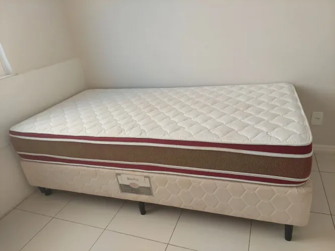 Cama Box Viúva e Colchão Castor