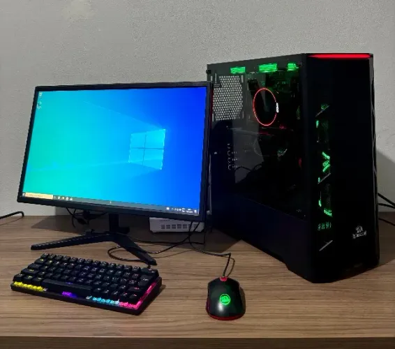 PC Gamer Completo Ryzen 5600G + RTX 3060 12gb + Monitor 24p 165hz