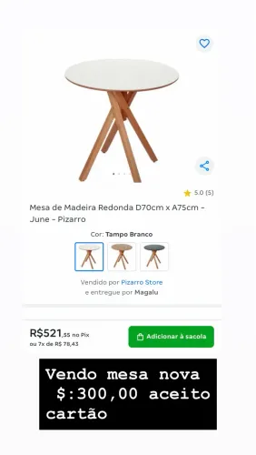 Mesa nova 