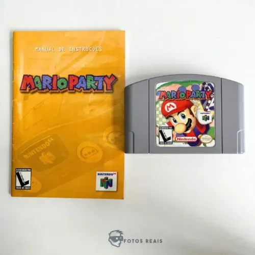 JOGO MARIO PARTY + MANUAL SEMINOVO - N64