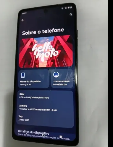 Vendo celular moto g75 em ótimo estado