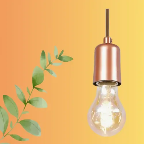 Pendente Dourado Luminária Solaris Cabo Slim Fio E27 127v Dourado