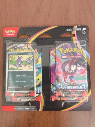 Pack Pokémon TCG 4 Boosters Caos Ascendente + Carta Promo Toxel
