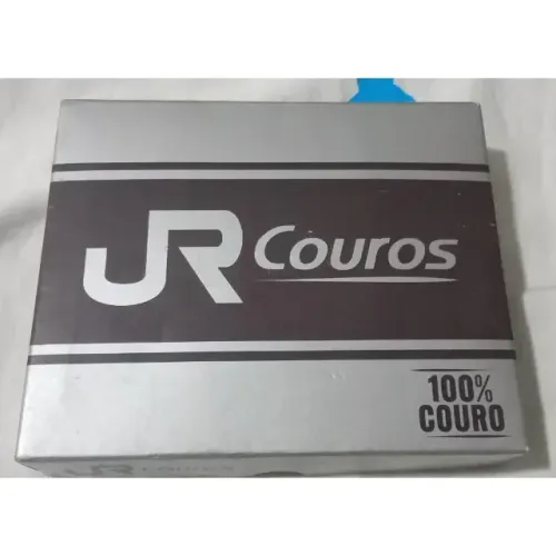 Carteira Masculina JR COUROS Vintage - Couro Vermelho - Anos 1990