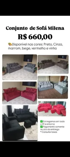 Vendo conjuntos de estofados Ana Maria Milena novos de fábrica 