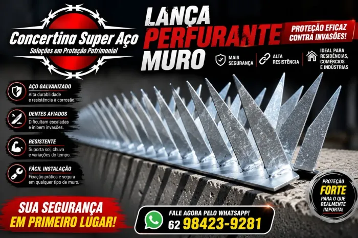 Lança perfurante mandíbula para muro venda e instalação 