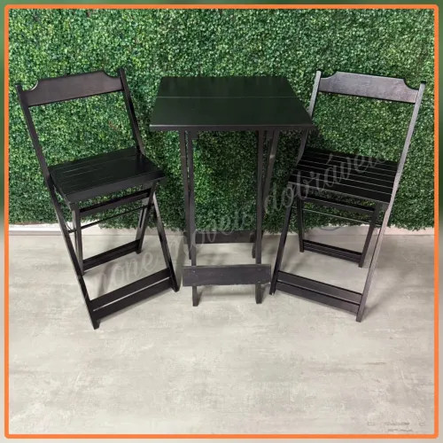 Mesa bistro alta com 2 cadeiras