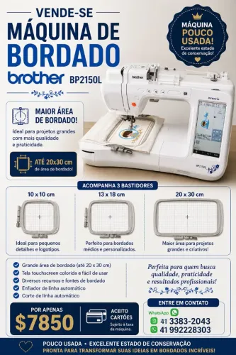 Bordadeira Brother BP 2150L