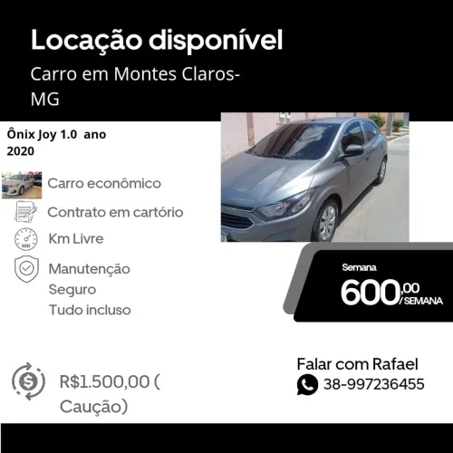 "Alugo carro para motorista de aplicativo Uber, 99, indriver"