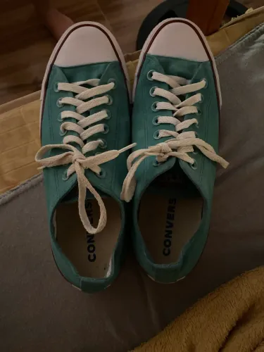 Vende-se all star verde eu pintei ele com tinta de tecido 