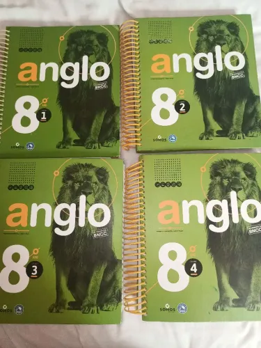 Livros Anglo 8° ano kit apostila completa
