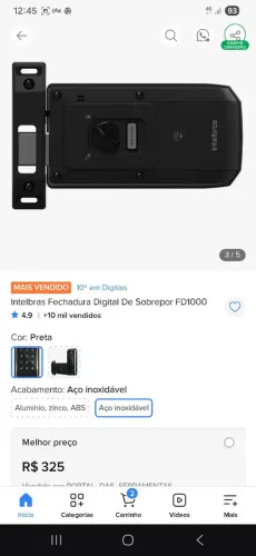 Fechadura eletronica nova.