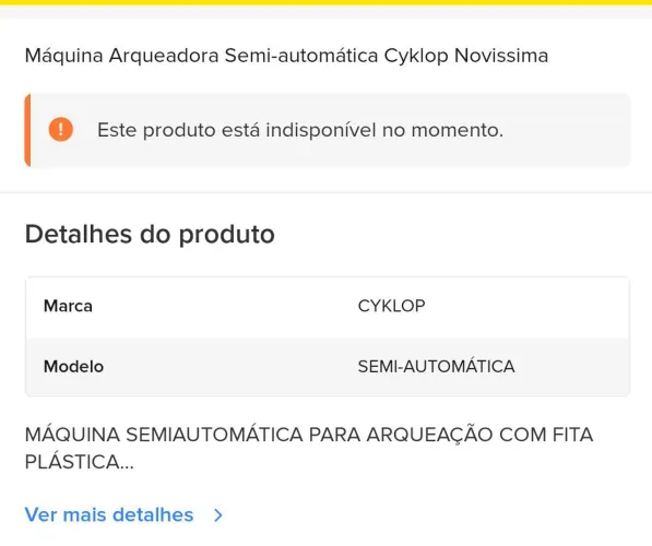 Máquina arqueadora semi automática