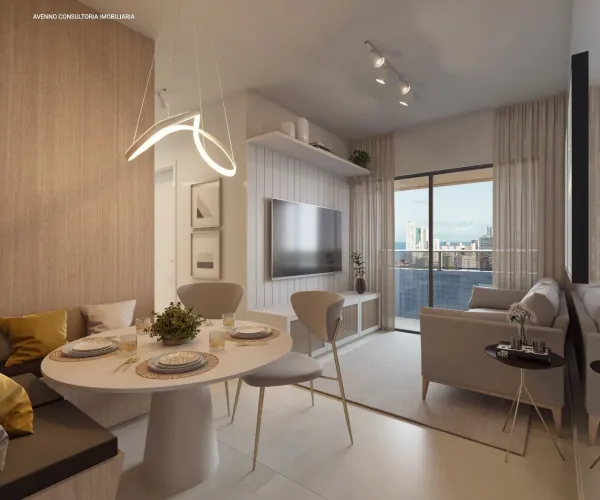 Entre e more: apartamento 2 quartos totalmente equipado esperando por você!