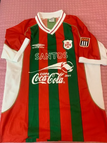 Camisa da Portuguesa Santista Copa Coca Cola 2001