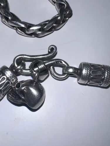 Corrente de prata artesanal peruana 975