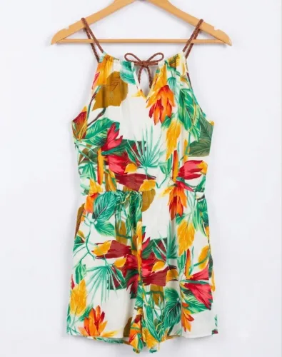 Macaquinho Floral Feminino | Tam. G - Delicado e Confortável