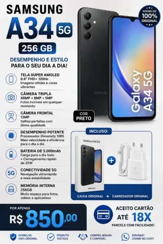 Samsung A34 5g 256gb
