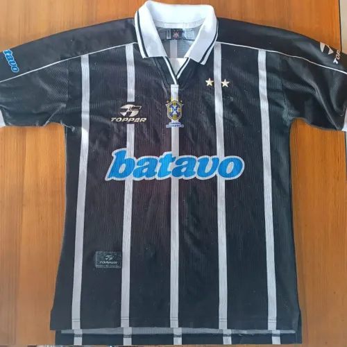 camisa original 1999 preta corinthians topper tamanho g #10