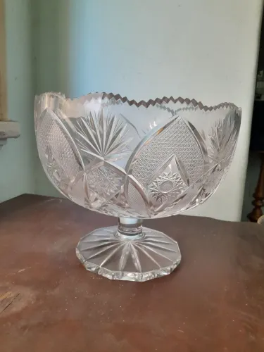 Bowl cristal com pé tcheco