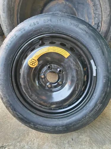 Roda estepe fino slim aro 17 5x100 Jeep Compass Renegade Fiat Toro