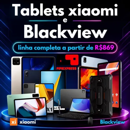 Tablet Xiaomi e Blackview! Diversos modelos com excelentes preços.