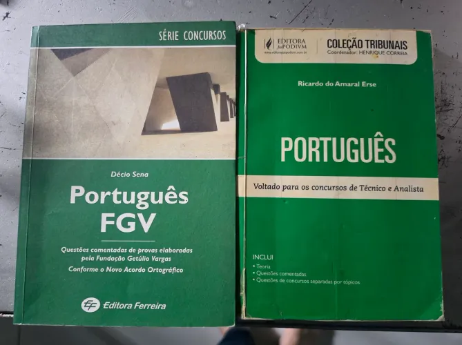 Combo Livros de Português para Concursos - FGV e Tribunais (Técnico e Analista)