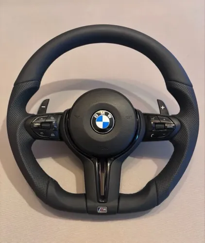 Volante BMW M Sport F10 F11 F09 F12 F18 F01,02,03 F91,92,93 Pelle Traf + Liscia