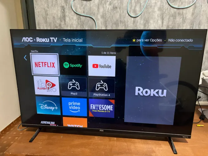 TV SMART AOC ROKU 43 POLEGADAS