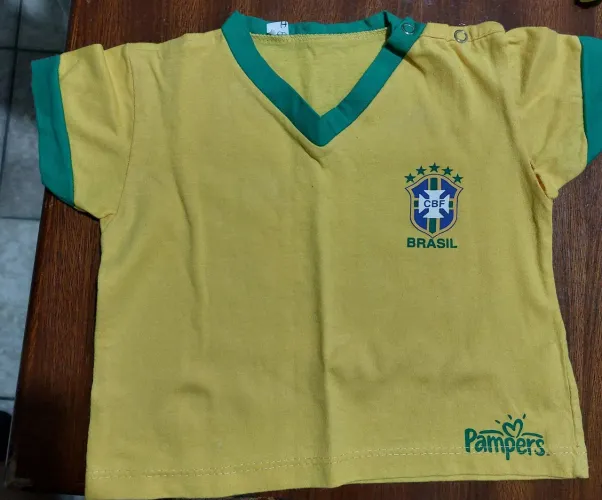 Camisa Infantil Brasil - 12 meses