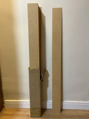 Kit 45 Ripas Ripado Decorativo Shiplap retangular em MDF Cru 3mm